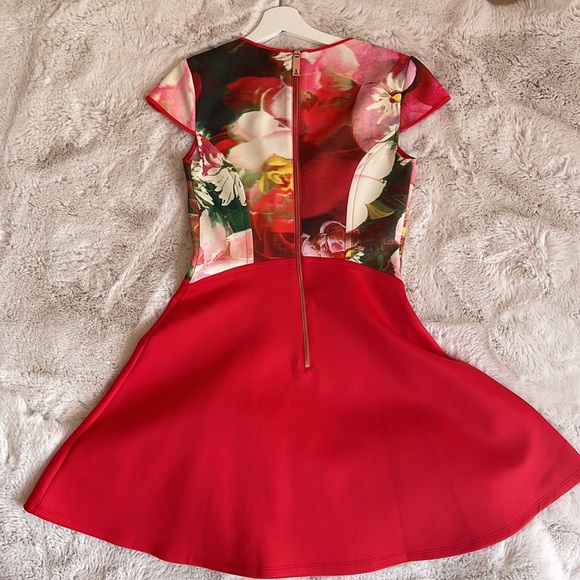 Ted Baker Red Skater Dress - Picture 4 of 4